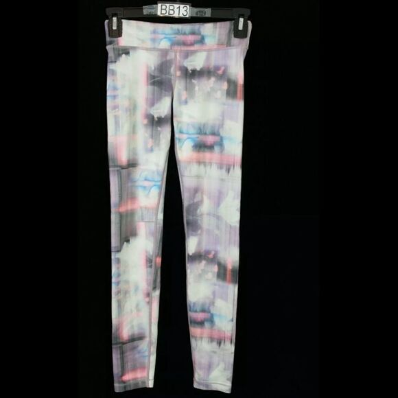 ATHLETA GIRL SIZE LARGE(12) MULTICOLOR PRINTED TIGHT LEGGINGS - Picture 1 of 7